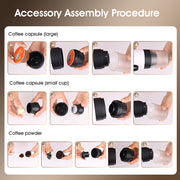 Portable capsule coffee machine small household coffee pot heated household electric espresso machine