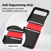 New Samsung Z Flip 3 Folding Screen Phone Case Z Flip 4 Anti Drop Protective Cover Ring Phone Case