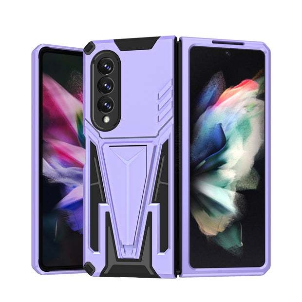 Extraordinary V Armor Suitable For Folding Screen Mobile Phone Protective Cover Z Fold3 Bracket Anti-Fall Cover Magnetic Suction Flip3 Cooling Cases