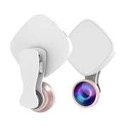 Selfie Ring Light with HD 3 in 1 Fisheye Wide Angle Macro Lens Flash Led Camera Phone Photography for iPhone Samsung Lens