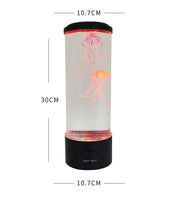 New medium jellyfish lamp USB plug-in colorful LED color changing home atmosphere night light desktop simulation jellyfish lamp