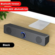 PC Soundbar Wired and Wireless Bluetooth Speaker USB Powered Soundbar for TV Pc Laptop Gaming Home Theater Surround Audio System