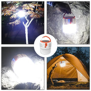 LED Solar Charging Light Energy-saving USB 24Lamp Bead Bulb Night Market Lamp Mobile Outdoor Camping Power Outage Emergency Lamp