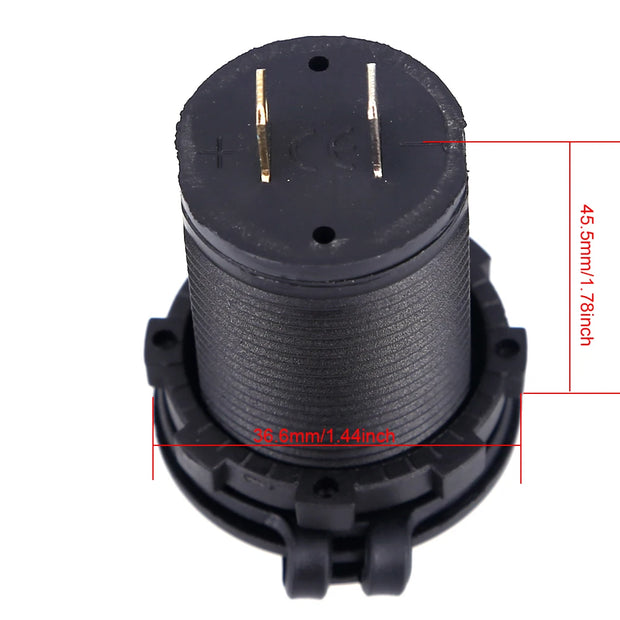 Car Charger USB Vehicle DC12V-24V Waterproof Dual USB Charger 2 Port Power Socket 5V 2.1A/1A car-charger